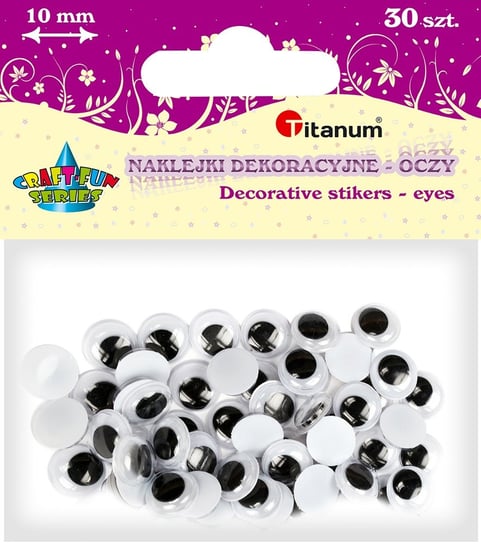 Titanum, naklejki dekoracyjne, samoprzylepne, oczy Titanum