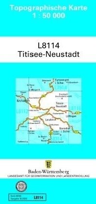 Titisee Neustadt  1 : 50 000 Lva Baden-Wurttemberg, Landesamt Fur Geoinformation Und Landentwicklung Baden-Wurttemberg