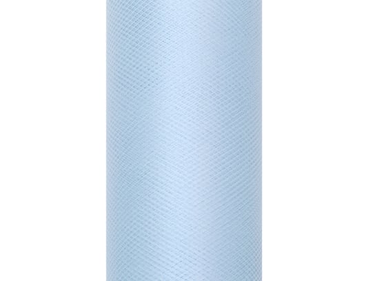 Tiul gładki, błękitny, 0,30 x 9 m PartyDeco
