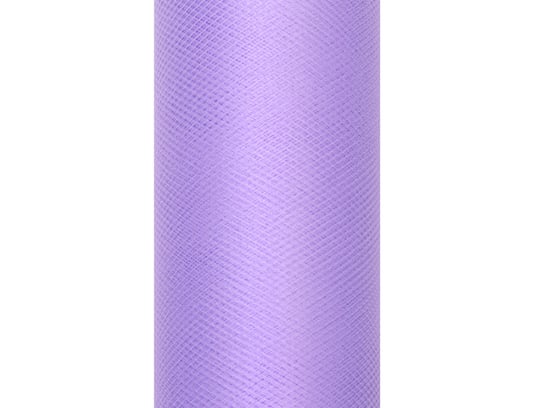 Tiul gładki, fioletowy, 0,15 x 9 m PartyDeco