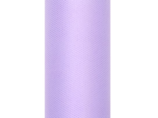Tiul gładki, liliowy, 0,30 x 9 m PartyDeco