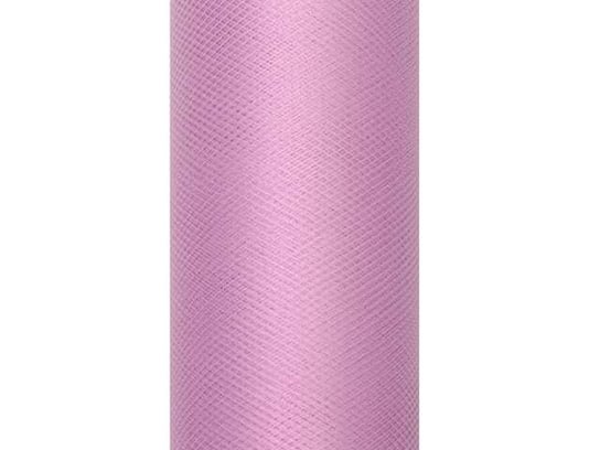 Tiul gładki, różowy pudrowy, 0,08 x 20 m PartyDeco