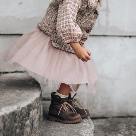 Tiulowa spódniczka | Pudrowy róż - Nomad Kid - 92/98 NOMAD