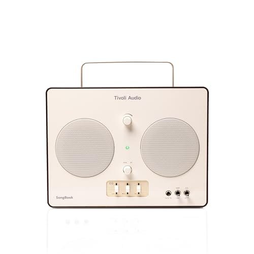 Tivoli Audio Songbook Premium Bluetooth System Dźwięku Z 1/4″ Pomocniczym Wejściem I Wbudowanym W Preamp (Kremowy) - Głośnik Komputerowy Z Hi Res Audio Inna marka