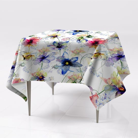Tkanina kolorowe obrusy na stół Polne kwiaty eco, Fabricsy, 150x150 cm Fabricsy