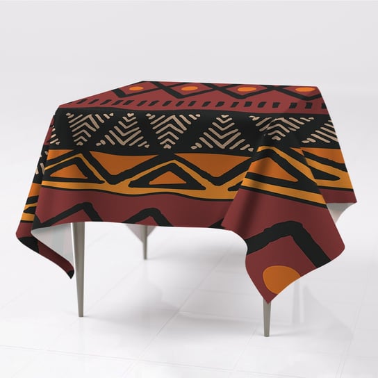 Tkanina obrus na stół Projekt Afryka nadruk wzór, Fabricsy, 150x150 cm Fabricsy