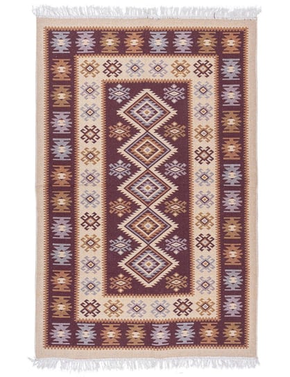 Tkany dywan kilim dwustronny Śliwka, 120x180 cm MD