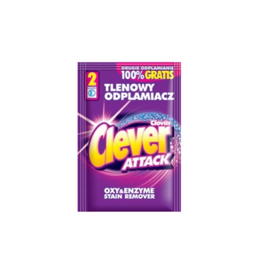 Tlenowy odplamiacz w proszku CLEVER Attack, 60 g Clever