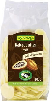 TŁUSZCZ KAKAOWY W KRĄŻKACH BIO 100 g - RAPUNZEL Rapunzel