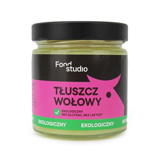 TŁUSZCZ WOŁOWY BEZGLUTENOWY BIO 330 g - FOOD STUDIO Inna marka