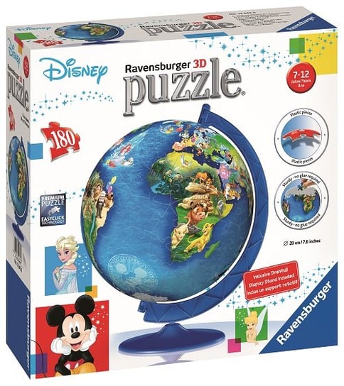 TM Toys, Disnay, puzzle 3D Globus Disney TM Toys