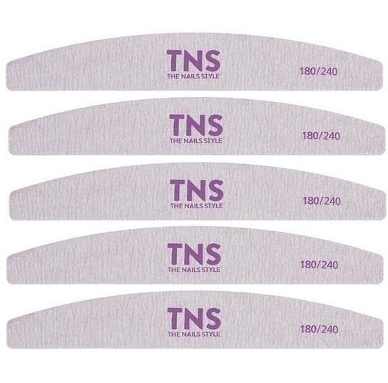 TNS pilnik łódka do paznokci gradacja 180/240 5szt TNS