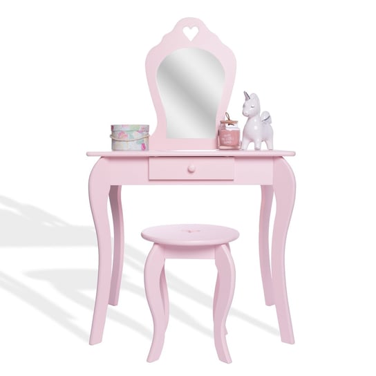 Toaletka Kosmetyczna Bella Dla Dziewczynki Różowa Taakie Meble