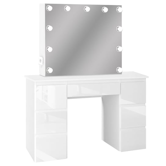 Toaletka MEGAN B3 z lustrem 11  żarówek LED biała/FRONTY POŁYSK AGAT Sławomir Grzybek