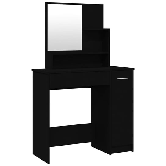 Toaletka z lustrem - czarny, 86,5 x 35 x 136 cm Inna marka