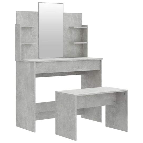 Toaletka z lustrzanym stołkiem, szarość betonu, 96 Inna marka