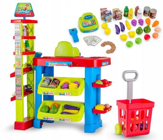 Tobi Toys, zabawka edukacyjna Mini Stoisko Sklepowe Supermarket, zestaw Tobi Toys