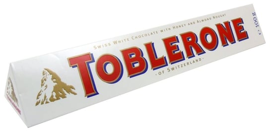Toblerone szwajcarska czekolada biała nugat 100g Toblerone