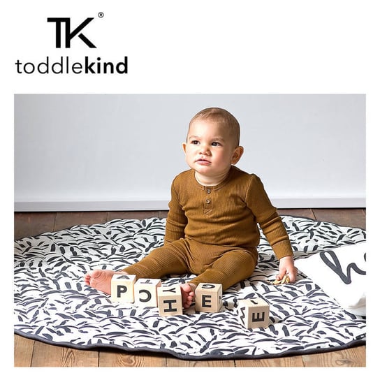 Toddlekind, Mata do zabawy z bawełny organicznej, dwustronna, nieprzemakalna, Nappy Free Playmat Anchor Toddlekind