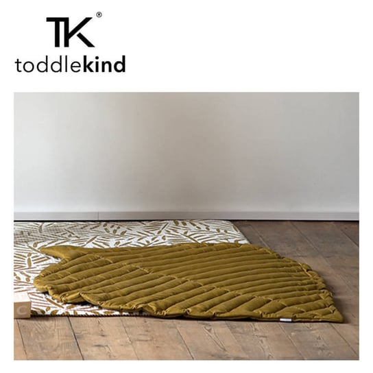 Toddlekind, Mata do zabawy z bawełny organicznej w kształcie liścia, Leaf Mat Sand Castle Toddlekind