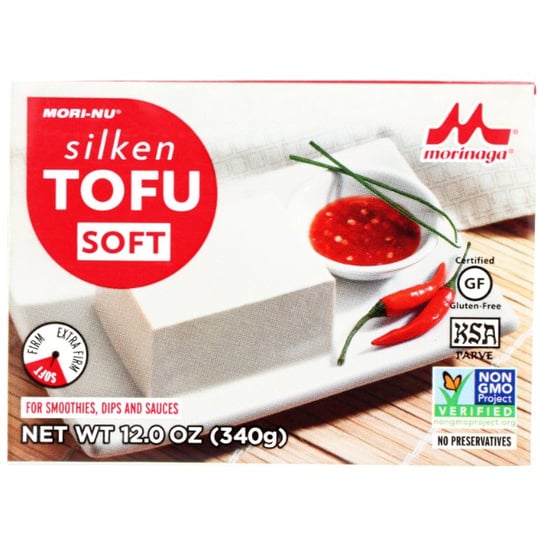 Tofu jedwabiste czerwone (miękkie) 340g - Mori-Nu Morinaga