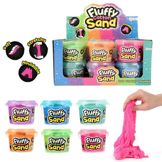 Toi-Toys Elastyczny piasek - Fluffy Cotton – 300 gr Toi-Toys