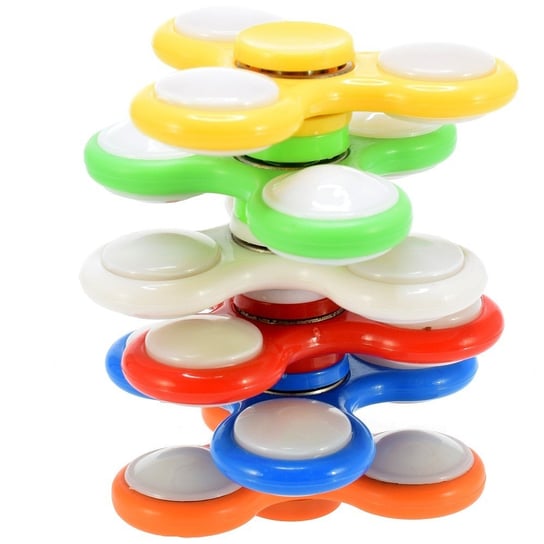 Toi-Toys, gra zręcznościowa Hand Spinner, LED, żółty Toi-Toys