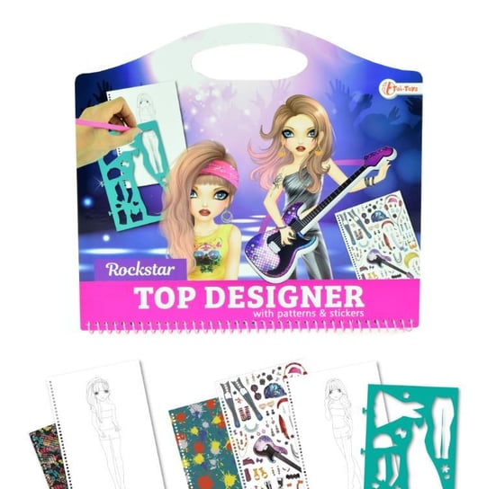 Toi-Toys, kolorowanka fashion rockstar Top Designer, 46133 Toi-Toys