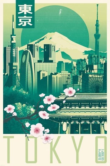 Tokio Japonia - plakat 61x91,5 cm Galeria Plakatu