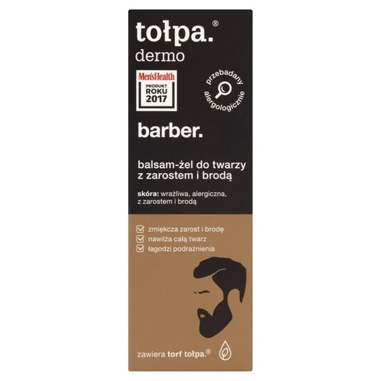 Tołpa, dermo barber, balsam-żel do twarzy z zarostem i brodą, 75 ml Tołpa