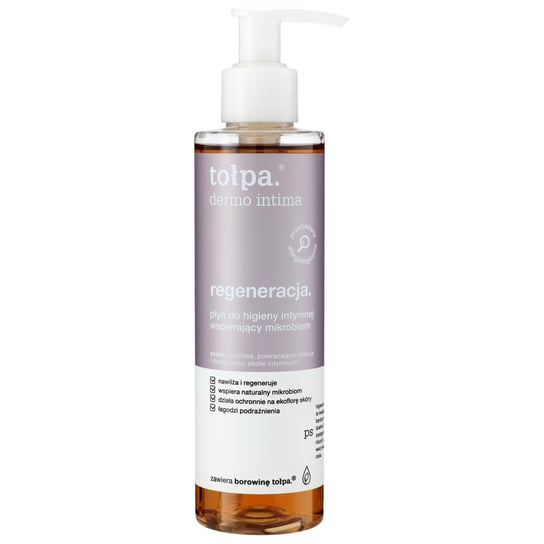 Tołpa, dermo intima, regenerujący płyn do higieny intymnej wspierający mikrobiom, 195 ml Tołpa