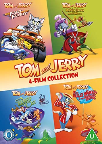 Tom & Jerry Collection: The Fast and the Furry / Robin Hood and His Merry Mouse / Tom & Jerry and the Wizard of Oz / Willy Wonka & the Chocolate Factory Kopp Bill