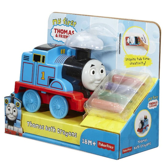Tomek i Przyjaciele, lokomotywa Tomek z kredkami do kąpieli, DGL05 Mattel