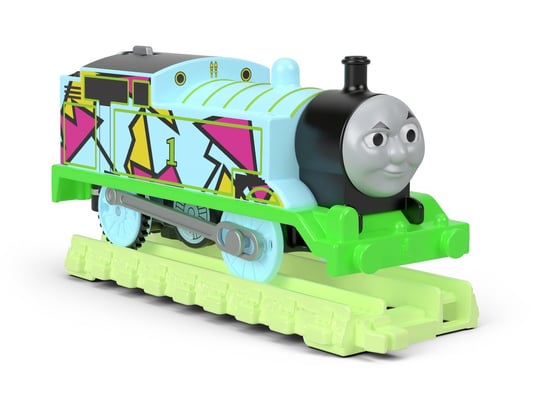 Tomek i Przyjaciele, TrackMaster Hyper Glow, świecąca lokomotywka z torami Mattel