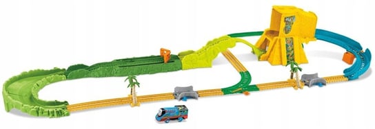 Tomek i Przyjaciele, TrackMaster, zestaw kolejowy Turboskok Ucieczka z dżungli, FJK50 Mattel