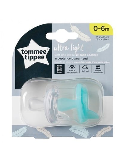 Tommee Tippee, Smoczki uspokajające, 0-6m, Ultra Light Tommee Tippee