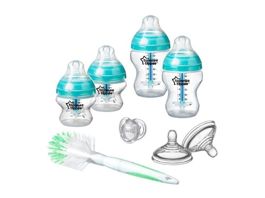 Tommee Tippee, Zestaw butelka antykolkowa, Anti-Colic Advanced, 150ml/260ml Tommee Tippee