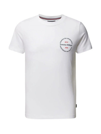 Tommy Hilfiger biały T-shirt męski bawełna, Rozmiar L Tommy Hilfiger