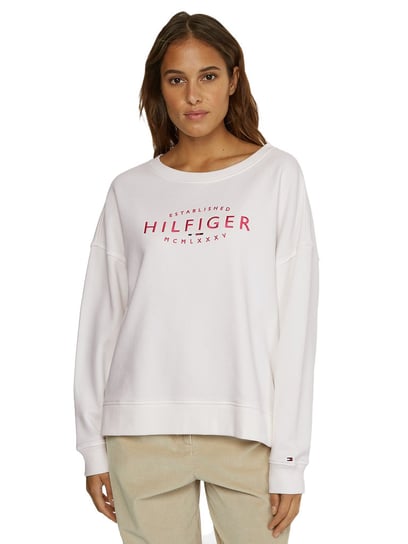 Tommy Hilfiger Bluza Damska Reg New Branded O-Nk Sweatshirt Ecru Ww0Ww35978 Ybl S Tommy Hilfiger