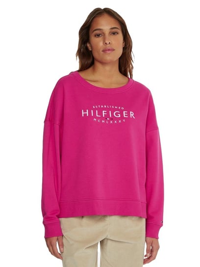 Tommy Hilfiger Bluza Damska Reg New Branded O-Nk Sweatshirt Magenta Ww0Ww35978 Tzo M Tommy Hilfiger