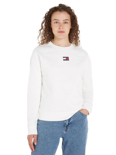 Tommy Hilfiger Bluza Damska Tjw Tommy Center Badge Crew Ecru Dw0Dw10402 Ybl S Tommy Hilfiger