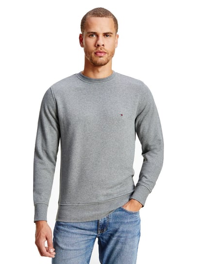 TOMMY HILFIGER BLUZA MĘSKA CORE COTTON SWEATSHIRT GRAY MW0MW08665 PG5 - Rozmiar: S Tommy Hilfiger