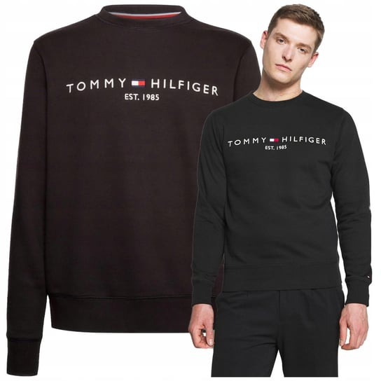 tommy hilfiger bluza meska EST 1985 bluza czarna meska PREMIUM Tommy hilfiger bluza czarna est 1985 czarna r.L Tommy Hilfiger