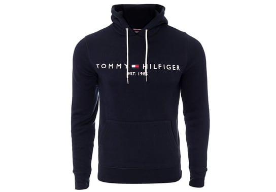 Tommy  Hilfiger Bluza Męska Ocieplana Z Kapturem Core Tommy Logo Hoody Navy Mw0Mw10752 403 L Tommy Hilfiger