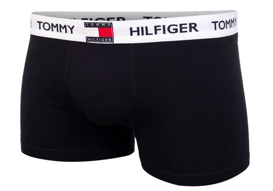 TOMMY  HILFIGER BOKSERKI MĘSKIE TRUNK 1 PAK BLACK UM0UM01810 BEH - Rozmiar: S Tommy Hilfiger