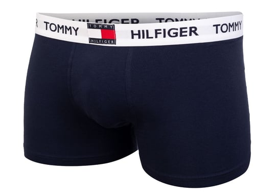 TOMMY  HILFIGER BOKSERKI MĘSKIE TRUNK 1 PAK NAVY UM0UM01810 CHS - Rozmiar: L Tommy Hilfiger