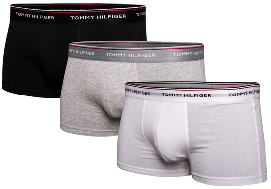 TOMMY  HILFIGER BOKSERKI MĘSKIE TRUNK 3 PARY 1U87903841 004 - Rozmiar: L Tommy Hilfiger