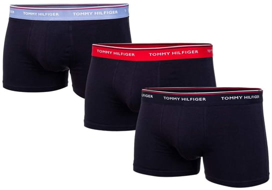 TOMMY  HILFIGER BOKSERKI MĘSKIE TRUNK 3 PARY BLACK UM0UM01642 0WC - Rozmiar: S Tommy Hilfiger