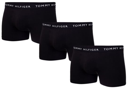 TOMMY  HILFIGER BOKSERKI MĘSKIE TRUNK 3 PARY BLACK UM0UM02203 0VI - Rozmiar: S Tommy Hilfiger