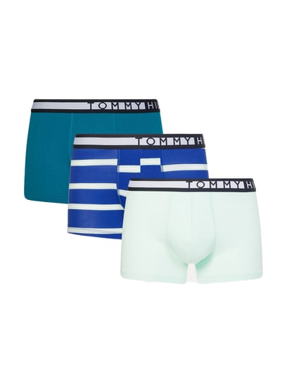 TOMMY HILFIGER BOKSERKI MĘSKIE TRUNK PRINT 3 PARY MINT/GREEN/BLUE UM0UM01565 0R2 L Tommy Hilfiger